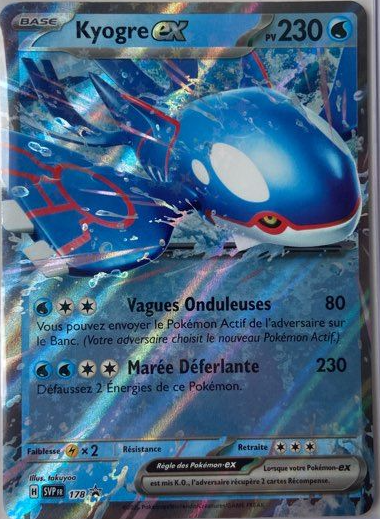 Carte Pokémon kyogre EX 178SVP promo FR